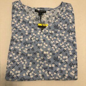 Mario Serrani Women's V Neck Blouse Top